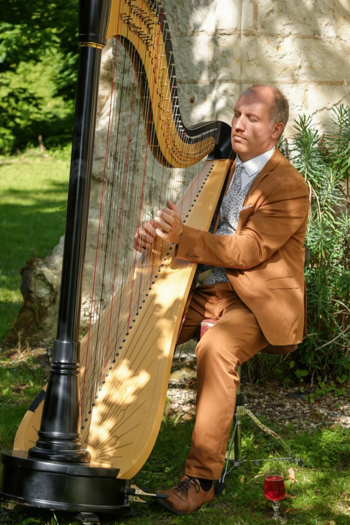 18. Harpist