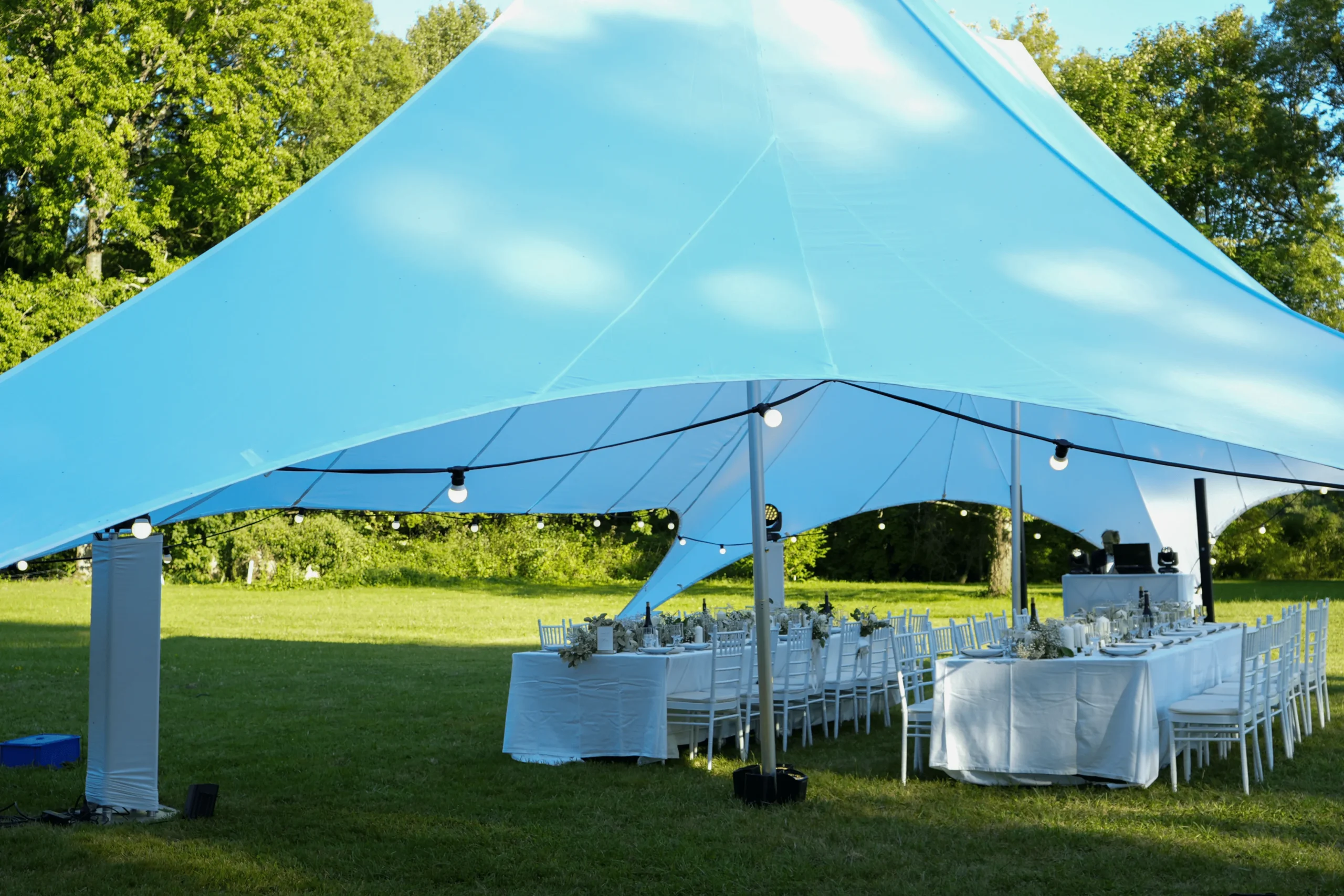 10. Table set up with tent